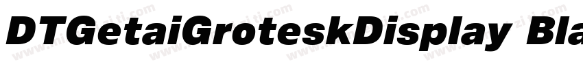 DTGetaiGroteskDisplay Black字体转换